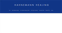 Desktop Screenshot of hahnemannhealing.com