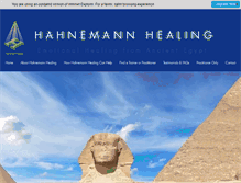 Tablet Screenshot of hahnemannhealing.com